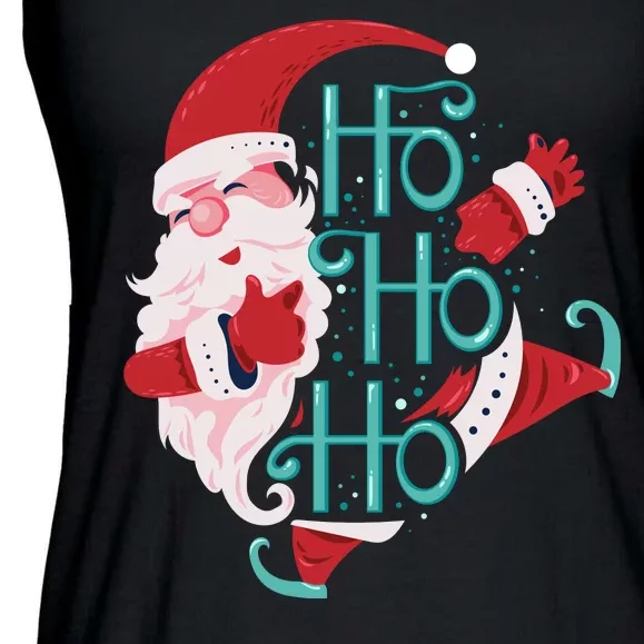 Ho Ho Ho Dabbing Santa Ladies Essential Flowy Tank