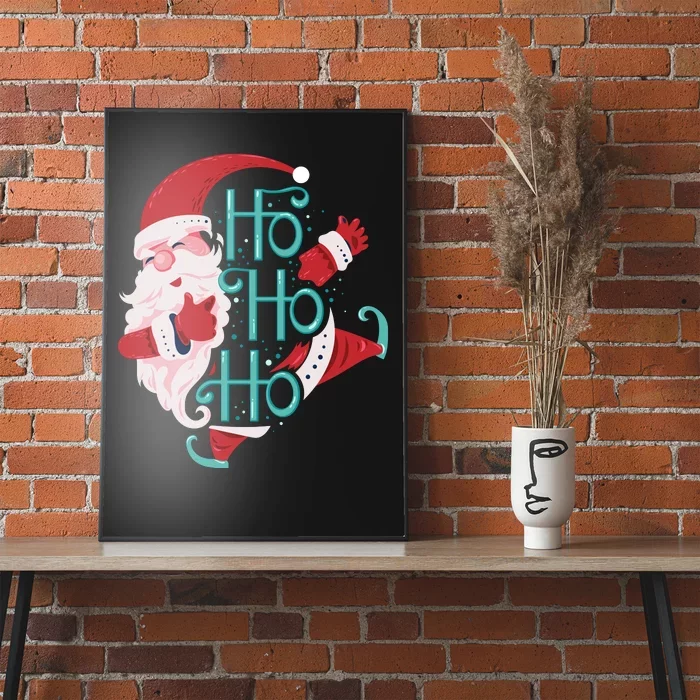 Ho Ho Ho Dabbing Santa Poster