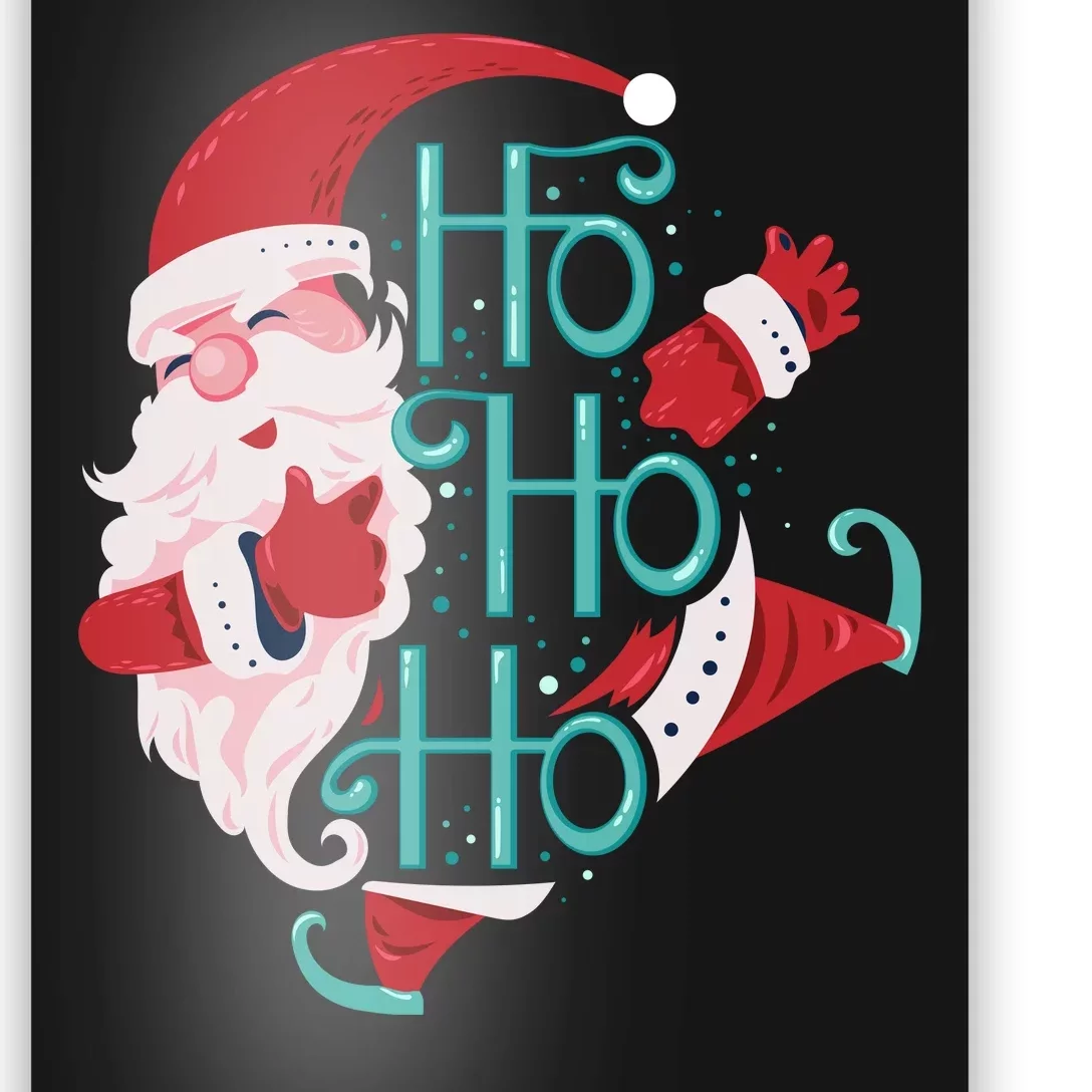 Ho Ho Ho Dabbing Santa Poster