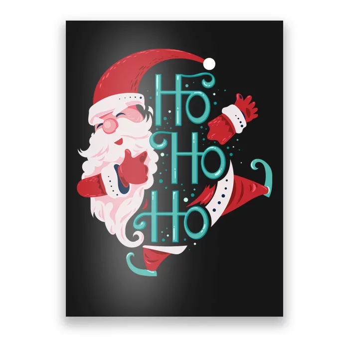 Ho Ho Ho Dabbing Santa Poster