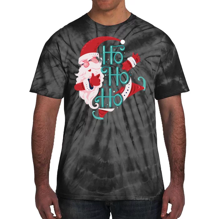 Ho Ho Ho Dabbing Santa Tie-Dye T-Shirt