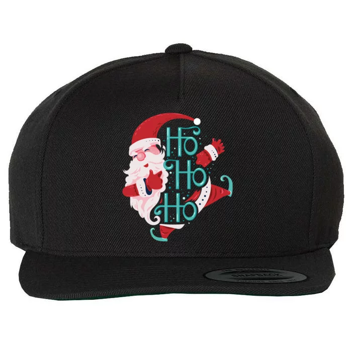 Ho Ho Ho Dabbing Santa Wool Snapback Cap