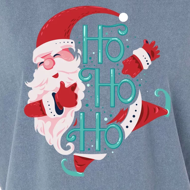 Ho Ho Ho Dabbing Santa Garment-Dyed Women's Muscle Tee