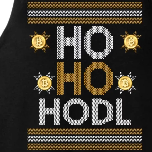 Ho Ho Hodl Crypto Currency Ugly Christmas Ladies Tri-Blend Wicking Tank