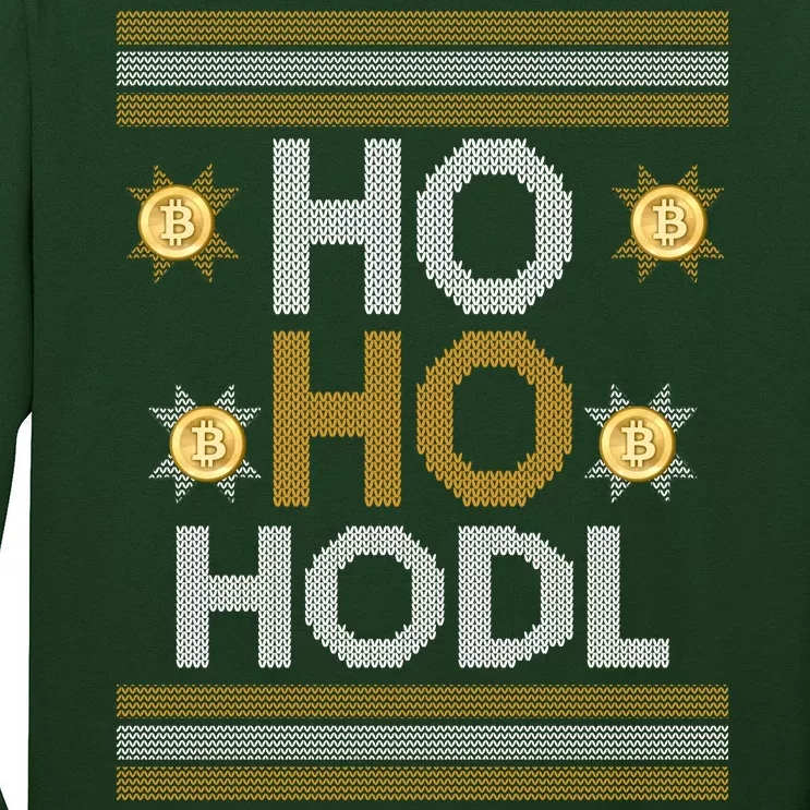 Ho Ho Hodl Crypto Currency Ugly Christmas Long Sleeve Shirt