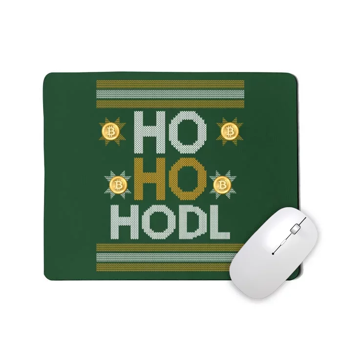 Ho Ho Hodl Crypto Currency Ugly Christmas Mousepad