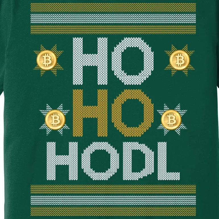 Ho Ho Hodl Crypto Currency Ugly Christmas Premium T-Shirt