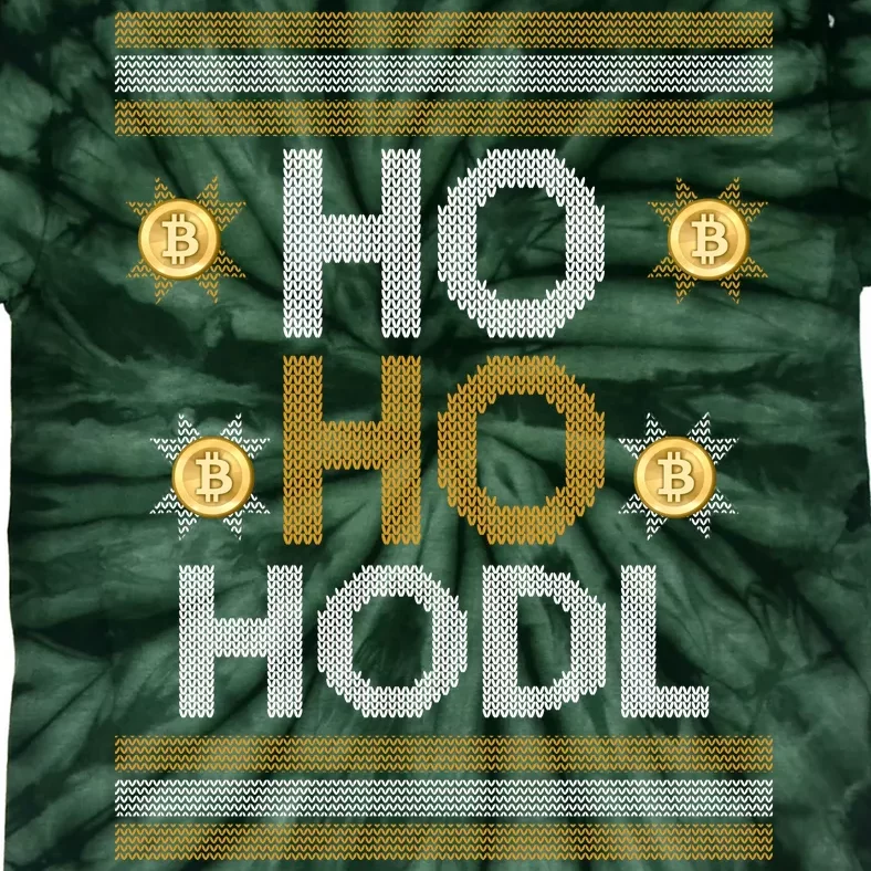 Ho Ho Hodl Crypto Currency Ugly Christmas Tie-Dye T-Shirt