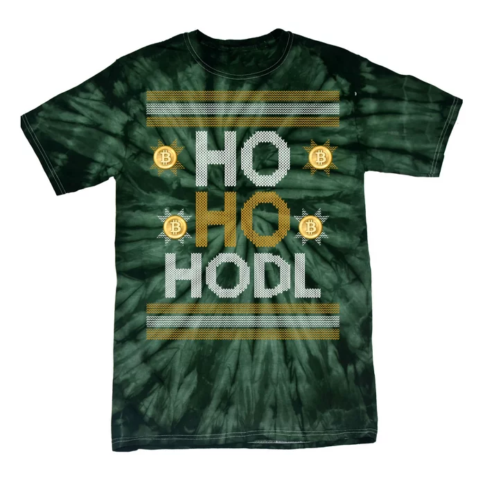 Ho Ho Hodl Crypto Currency Ugly Christmas Tie-Dye T-Shirt