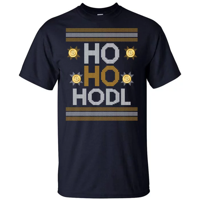 Ho Ho Hodl Crypto Currency Ugly Christmas Tall T-Shirt