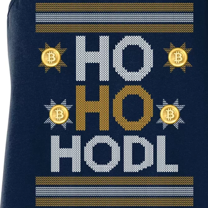 Ho Ho Hodl Crypto Currency Ugly Christmas Women's Racerback Tank