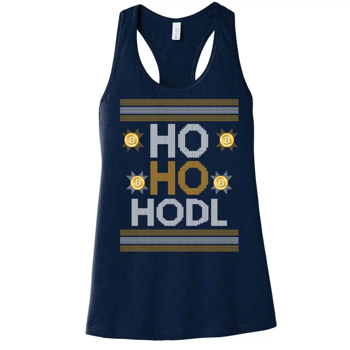 Ho Ho Hodl Crypto Currency Ugly Christmas Women's Racerback Tank