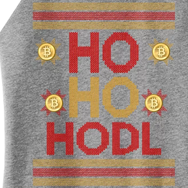 Ho Ho Hodl Crypto Currency Ugly Christmas Women’s Perfect Tri Rocker Tank