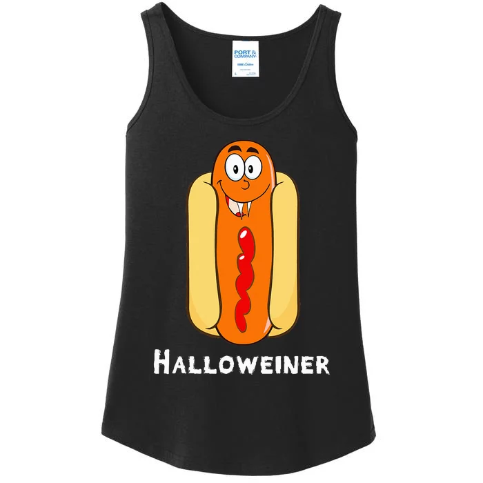 Hilarious Halloween Hot Dog Costume Party Outfit Ladies Essential Tank