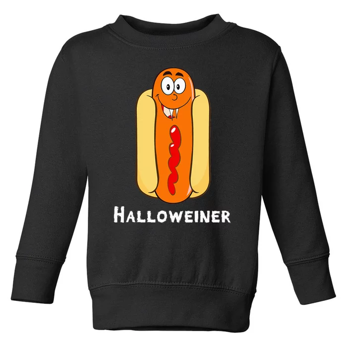 Hilarious Halloween Hot Dog Costume Party Outfit Toddler Sweatshirt