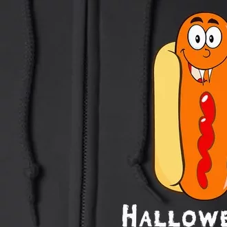 Hilarious Halloween Hot Dog Costume Party Outfit Full Zip Hoodie