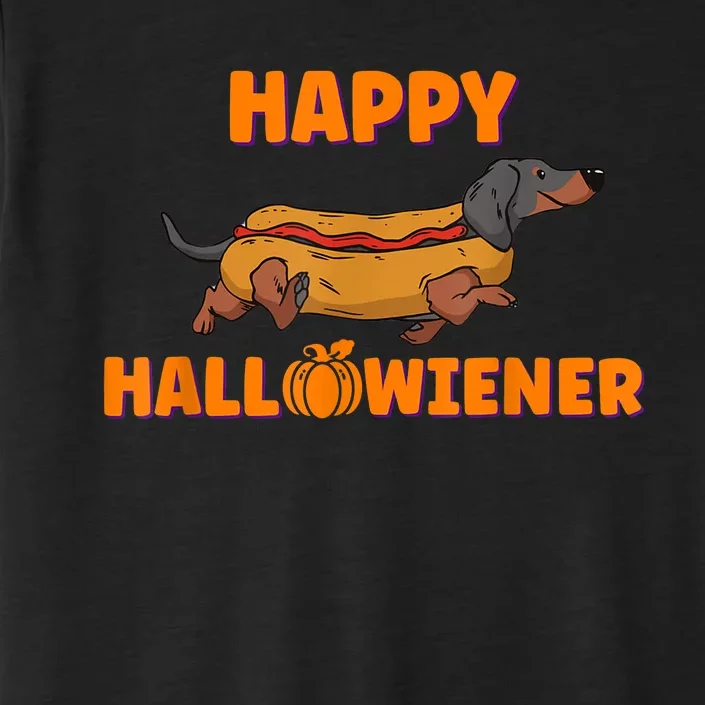 Happy Hallowiener Halloween Dachshund Dog ChromaSoft Performance T-Shirt