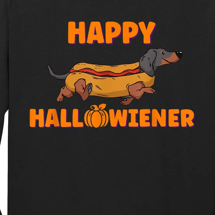 Happy Hallowiener Halloween Dachshund Dog Tall Long Sleeve T-Shirt