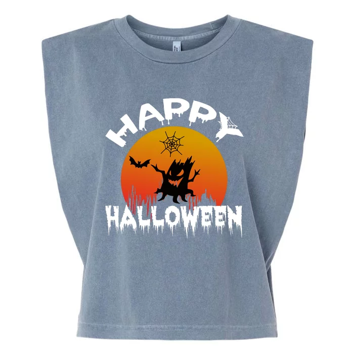 Happy Halloween Garment-Dyed Women's Muscle Tee