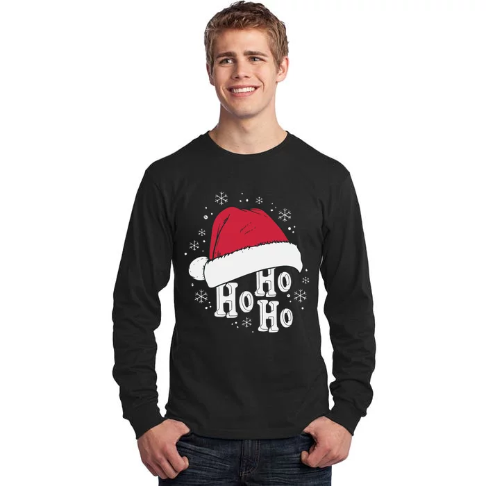 Ho Ho Ho Funny Christmas Tall Long Sleeve T-Shirt