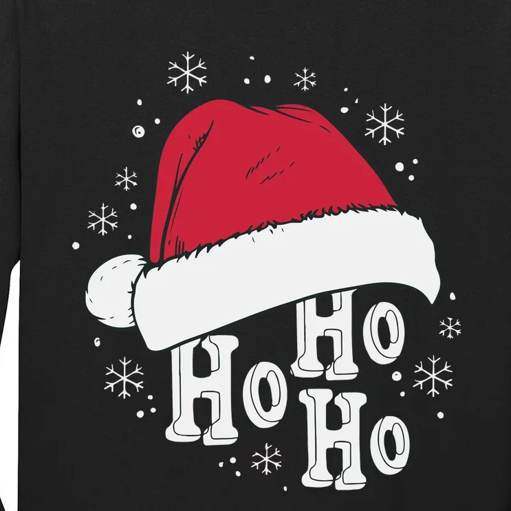 Ho Ho Ho Funny Christmas Tall Long Sleeve T-Shirt