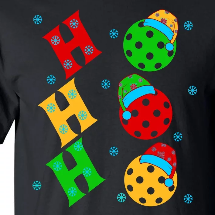 Ho Ho Ho Pickleball Christmas Tall T-Shirt