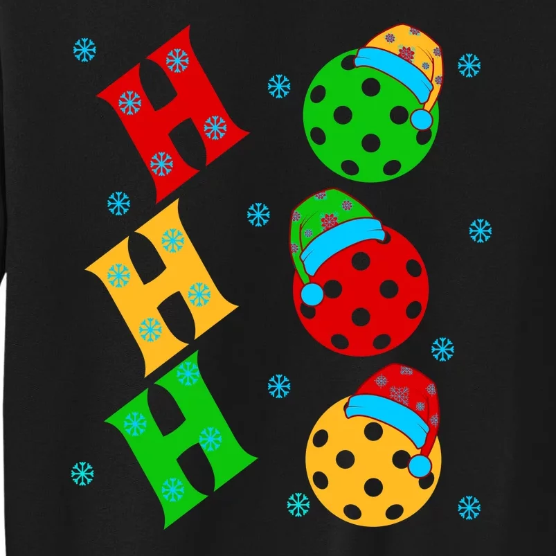 Ho Ho Ho Pickleball Christmas Tall Sweatshirt