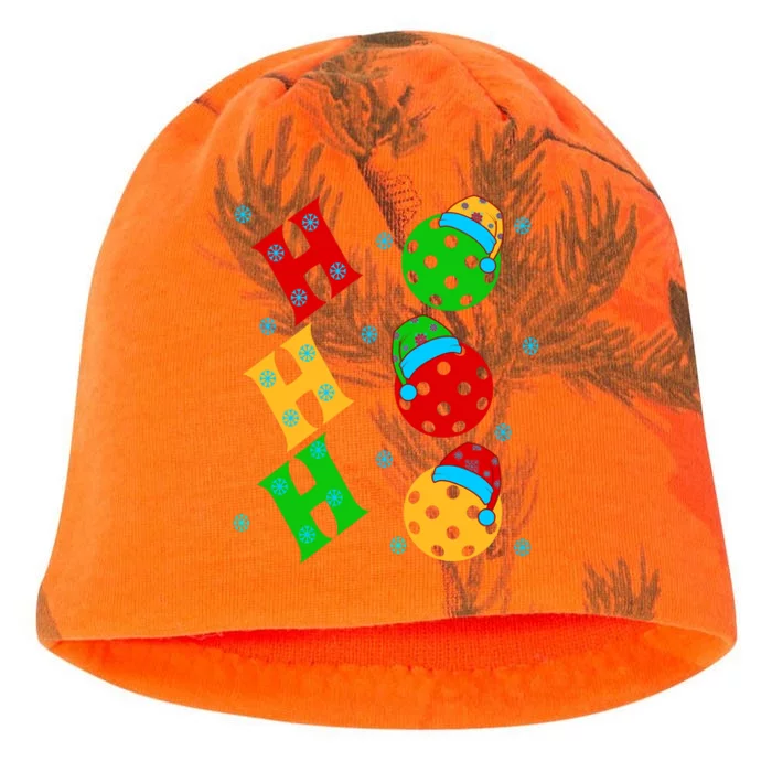 Ho Ho Ho Pickleball Christmas Kati - Camo Knit Beanie