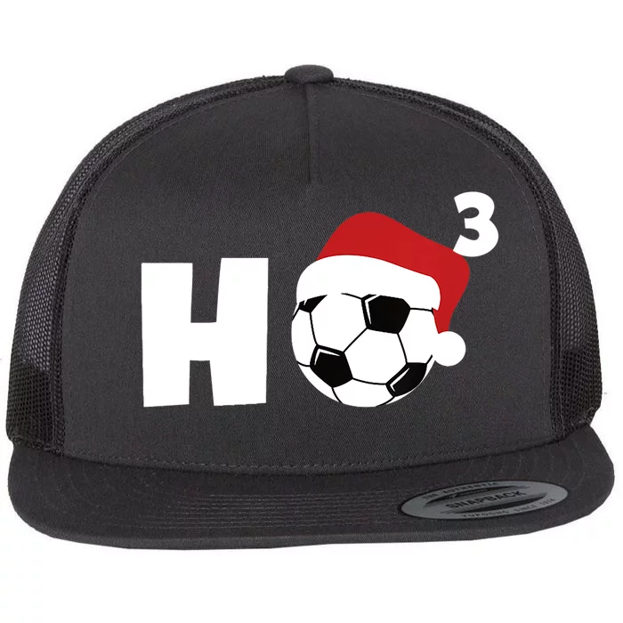 'Ho Ho Ho' Soccer Christmas Flat Bill Trucker Hat