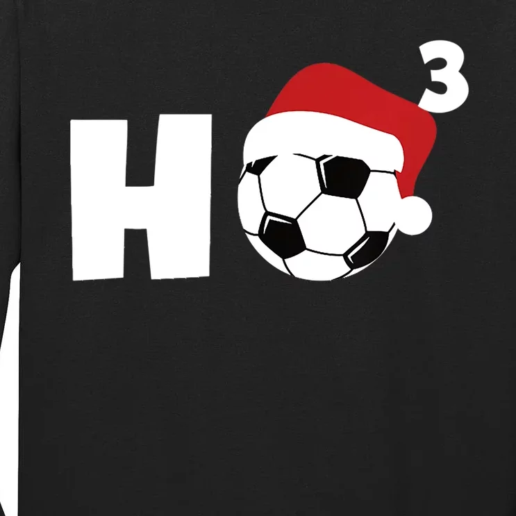 'Ho Ho Ho' Soccer Christmas Tall Long Sleeve T-Shirt