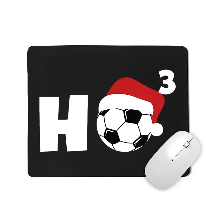 'Ho Ho Ho' Soccer Christmas Mousepad