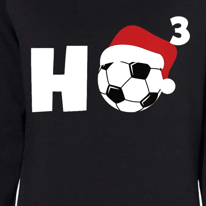 'Ho Ho Ho' Soccer Christmas Womens California Wash Sweatshirt