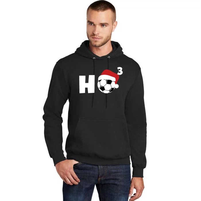 'Ho Ho Ho' Soccer Christmas Tall Hoodie