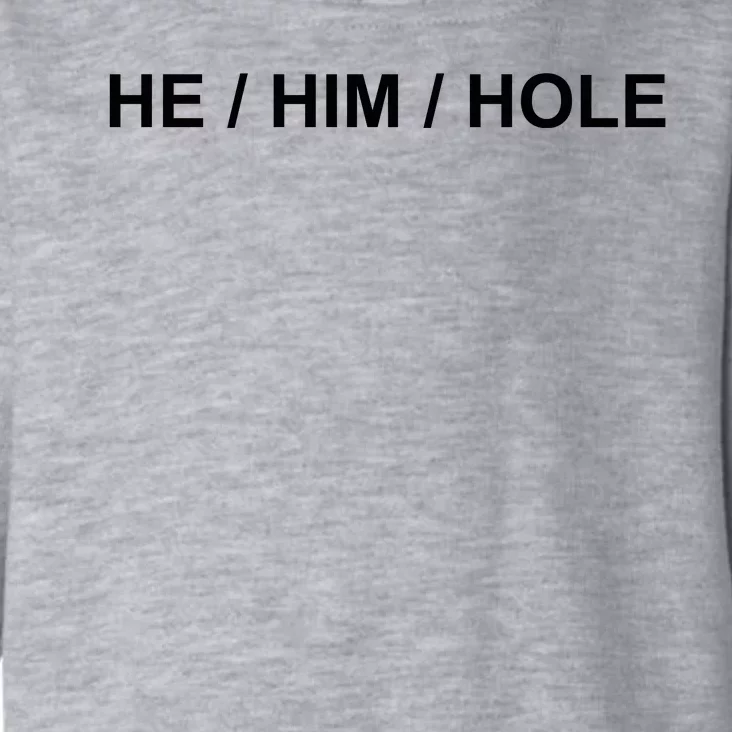 He Him Hole Toddler Hoodie