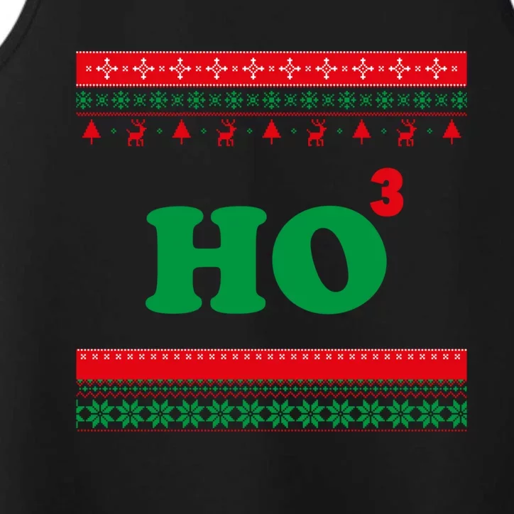 Ho Ho Ho Maths Chistmas Ugly Christmas Sweater Gift Performance Tank