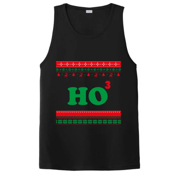 Ho Ho Ho Maths Chistmas Ugly Christmas Sweater Gift Performance Tank