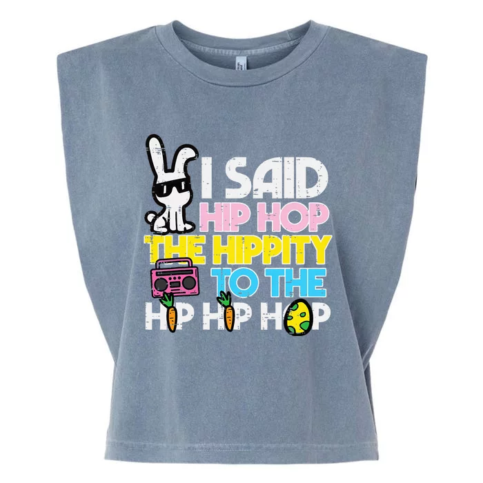 Hip Hop Hippity Easter Bunny Garment-Dyed Women's Muscle Tee