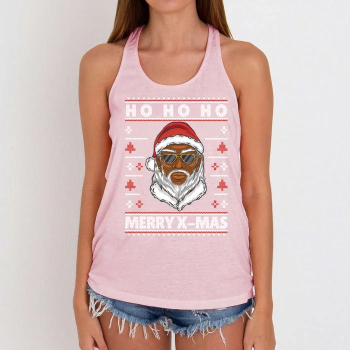 Ho Ho Ho The Cool Santa Claus Is Coming To The Party Meaningful Gift Women's Knotted Racerback Tank