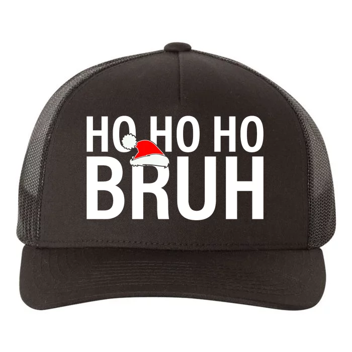 Ho Ho Ho Bruh Santa Hat Funny Christmas Yupoong Adult 5-Panel Trucker Hat