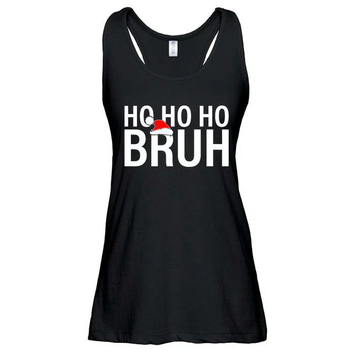 Ho Ho Ho Bruh Santa Hat Funny Christmas Ladies Essential Flowy Tank