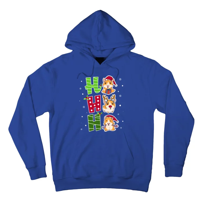 Ho Ho Ho Funny Guinea Pig Christmas Xmas Cute Santa Cute Gift Hoodie