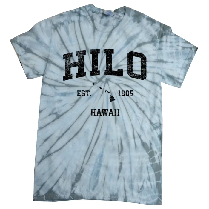 Hilo Hawaii Hi Vintage Sports Tie-Dye T-Shirt