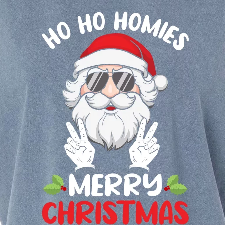 Ho Ho Homies Merry Christmas Cool Santa Claus Christmas Love Gift Garment-Dyed Women's Muscle Tee