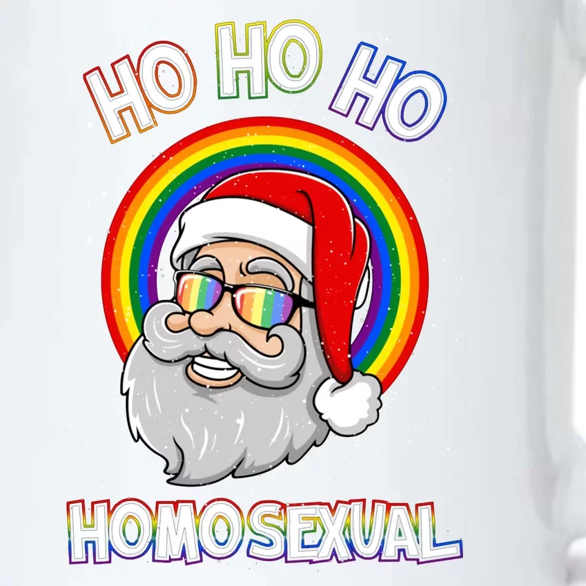 Ho Ho Ho Santa Claus Homosexual Holigays Lgbt Ugly Christmas Black Color Changing Mug