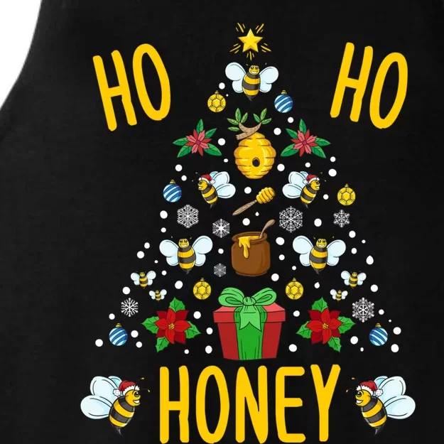 Ho Ho Honey Bees Beekeeping Christmas Beekeeper Gift Ladies Tri-Blend Wicking Tank