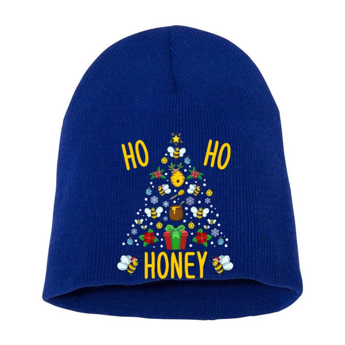 Ho Ho Honey Bees Beekeeping Christmas Beekeeper Gift Short Acrylic Beanie