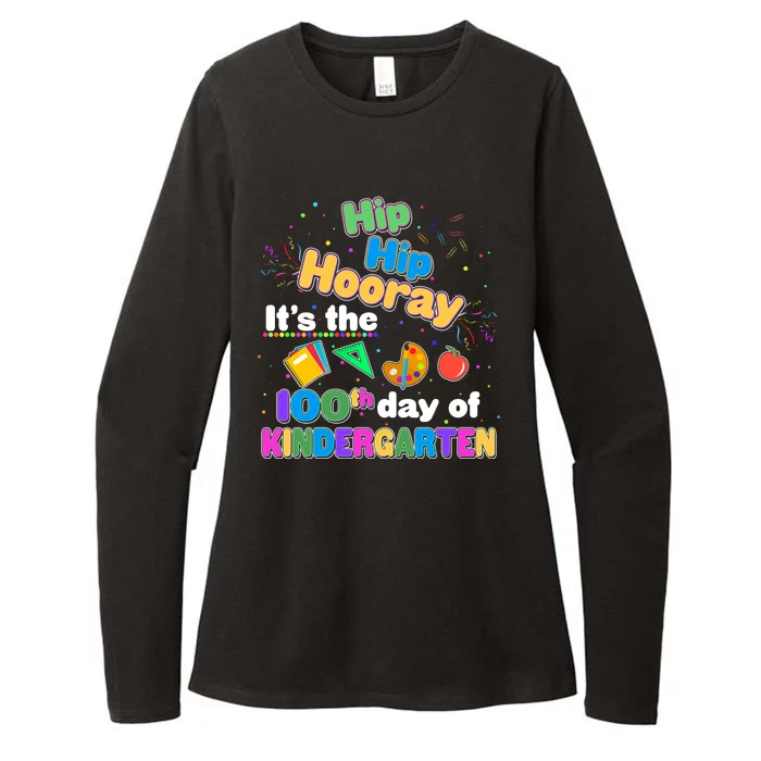 Hip Hip Hooray It's The 100th Day Of Kindergarten Womens CVC Long Sleeve Shirt