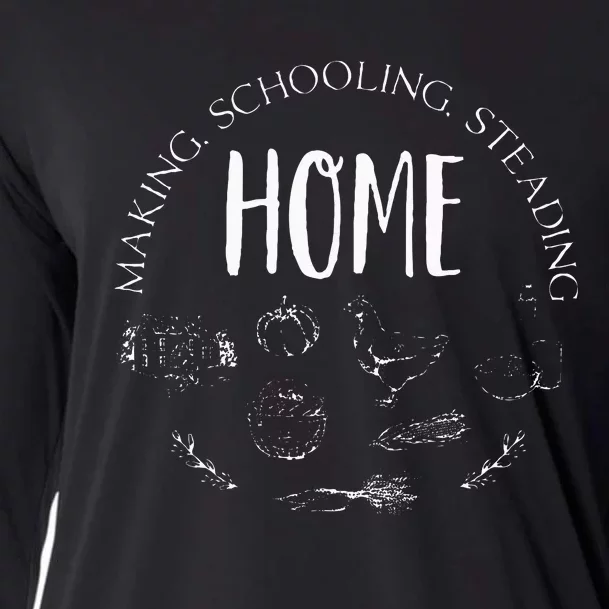 Homemaking Homeschooling Homesteading Homeschool Mom Dad Cooling Performance Long Sleeve Crew