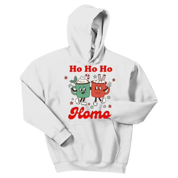 Ho Ho Homo Lgbtq Christmas Pride Lgbt Kids Hoodie