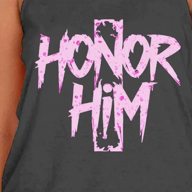 Honor Him Women's Knotted Racerback Tank